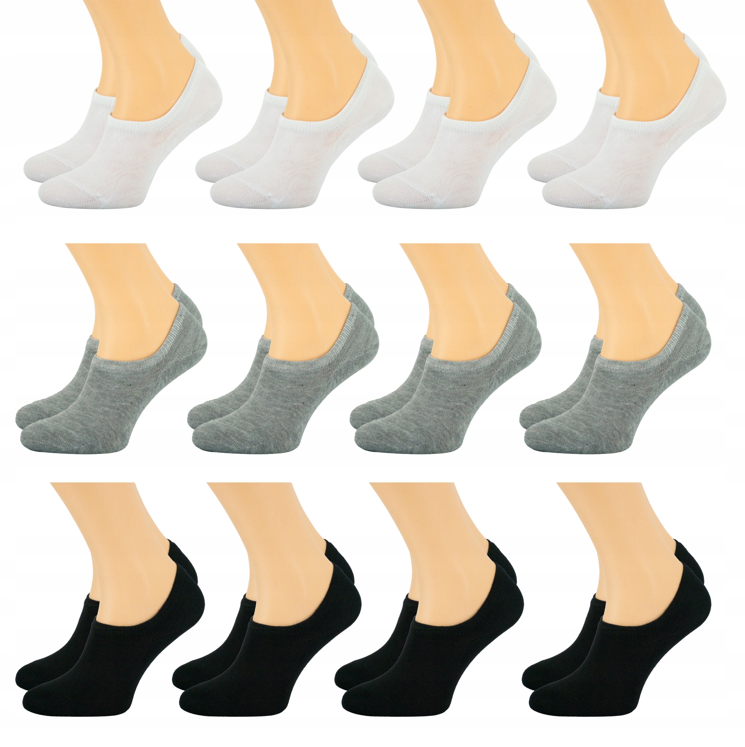 

12 Par Stopki Skarpety MIX-kolor 37-39 MS03