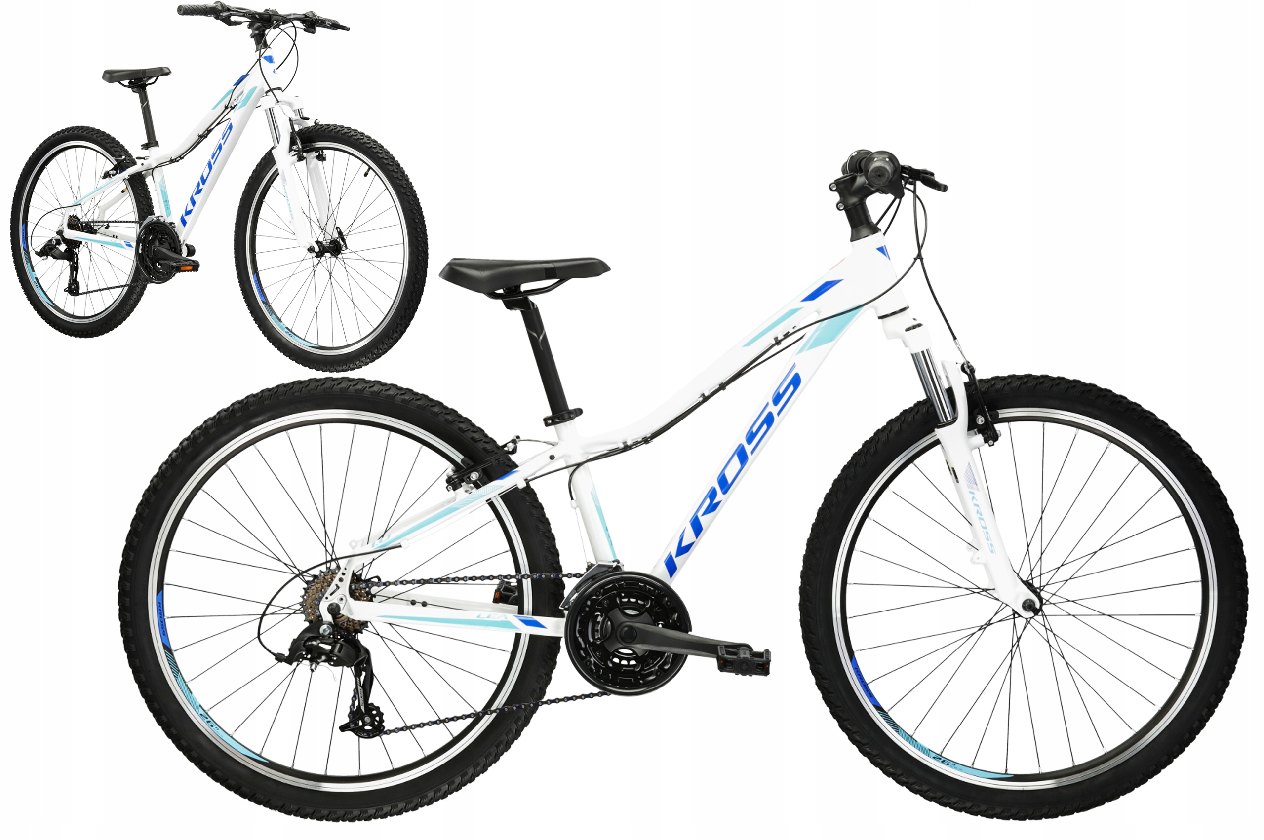 Rower MTB 26" KROSS Lea 1.0 rama XS 15'biały R24
