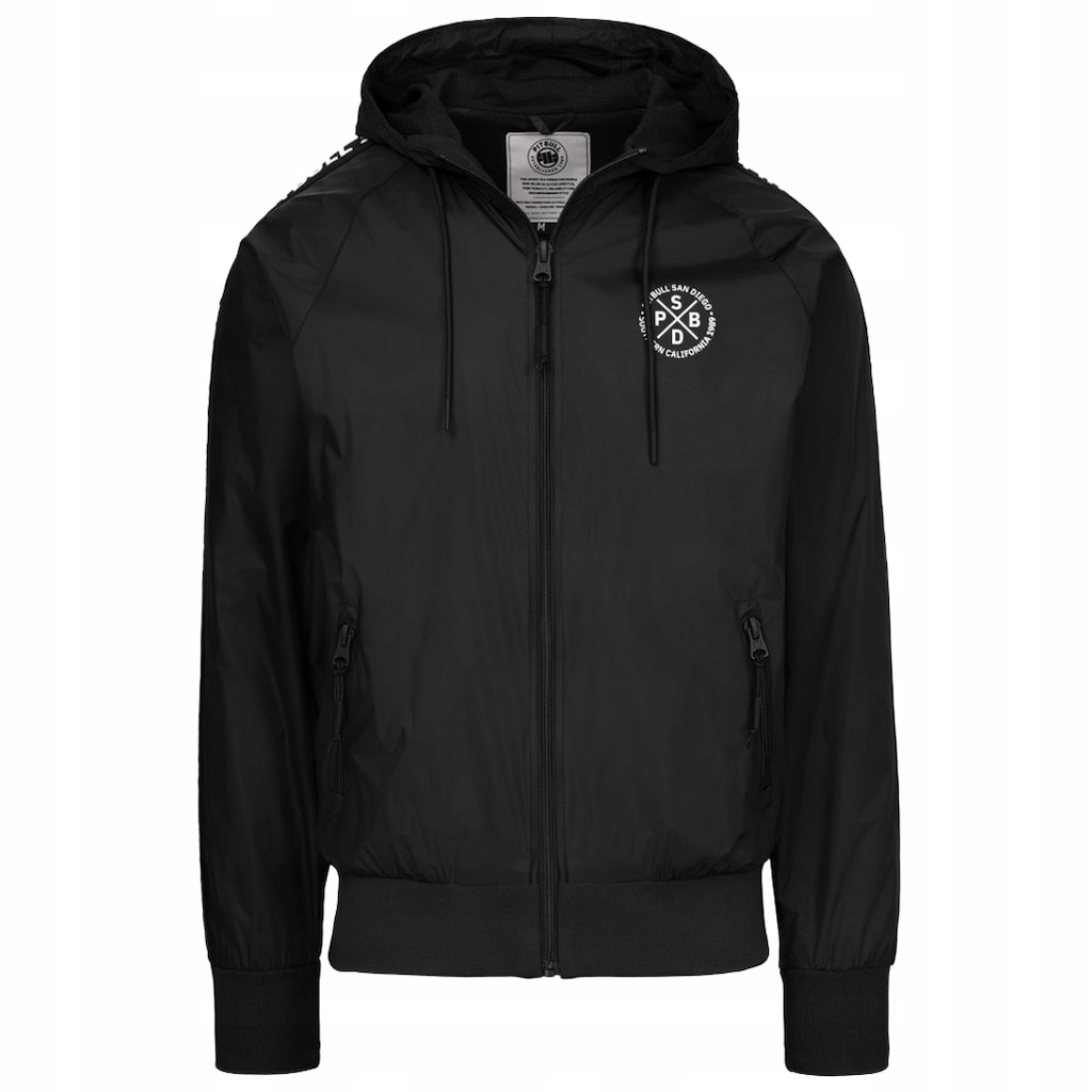 Pánská s kapucí s kapucí Pitbull Athletic Tape Hooded černá XL