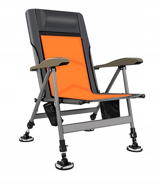 Składane Krzesło Wędkarskie Kemping Przenośne Regulowane