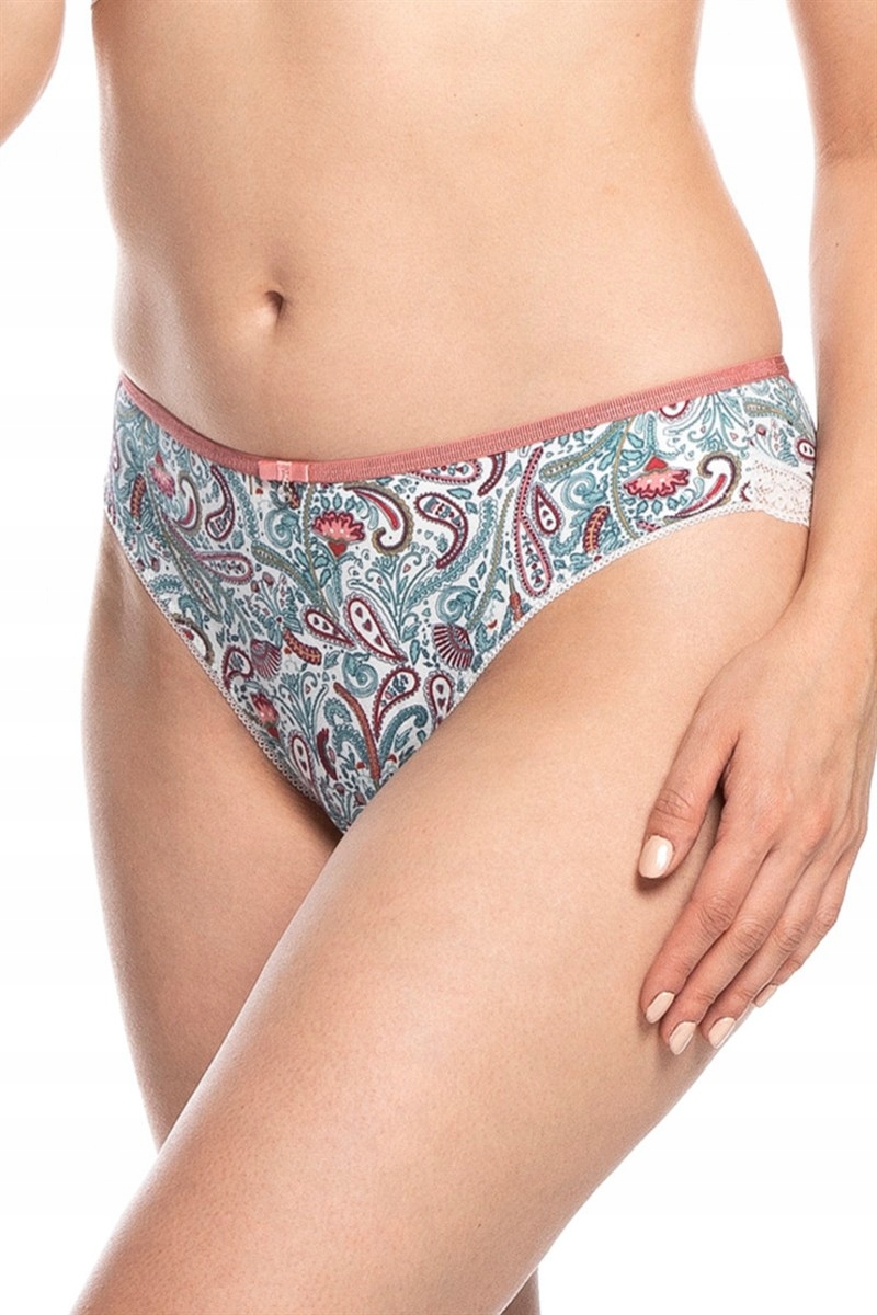 Dámské Spodní Prádlo Lama Kalhotky Bikini L-1511BI Bavlněné 2-BALENÍ MIX XL