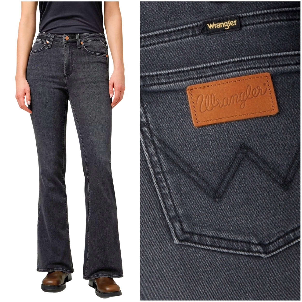 Wrangler Montana Constellation dámské džínové kalhoty se zvony W28 L30