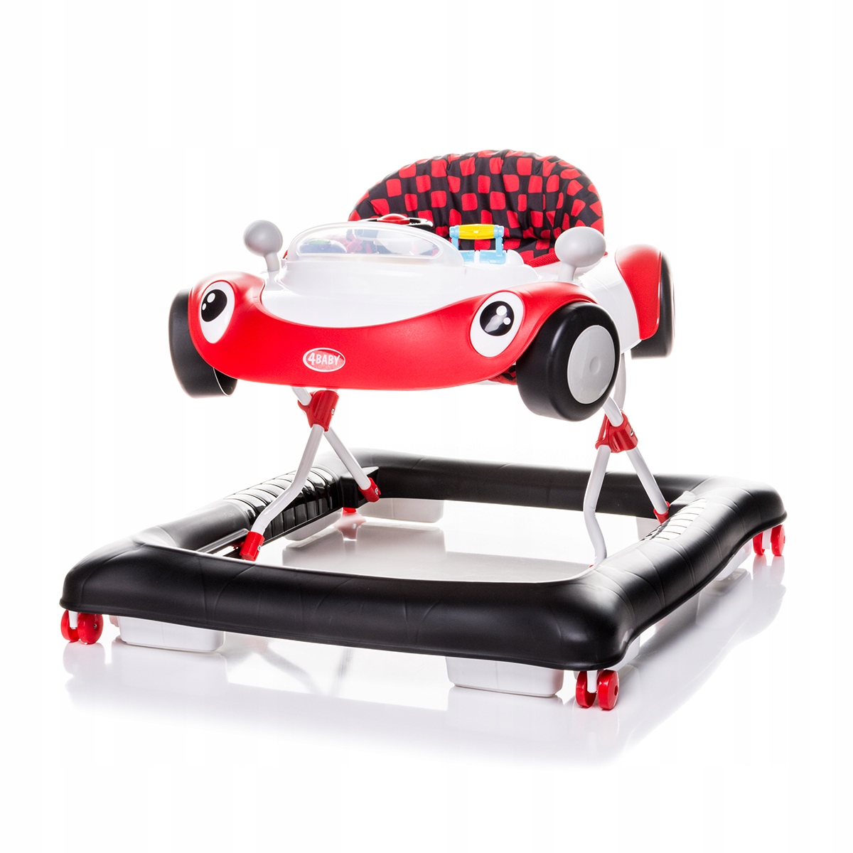 Chodzik 4baby CHODZIK CARS Red- czerwony chodzik dla dziecka