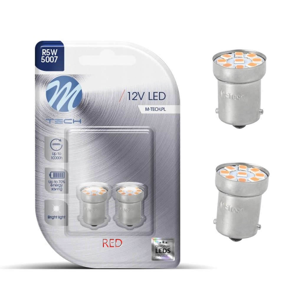

Dioda Led L088 Ba15s G18 9xSMD2835 2szt. czerwone
