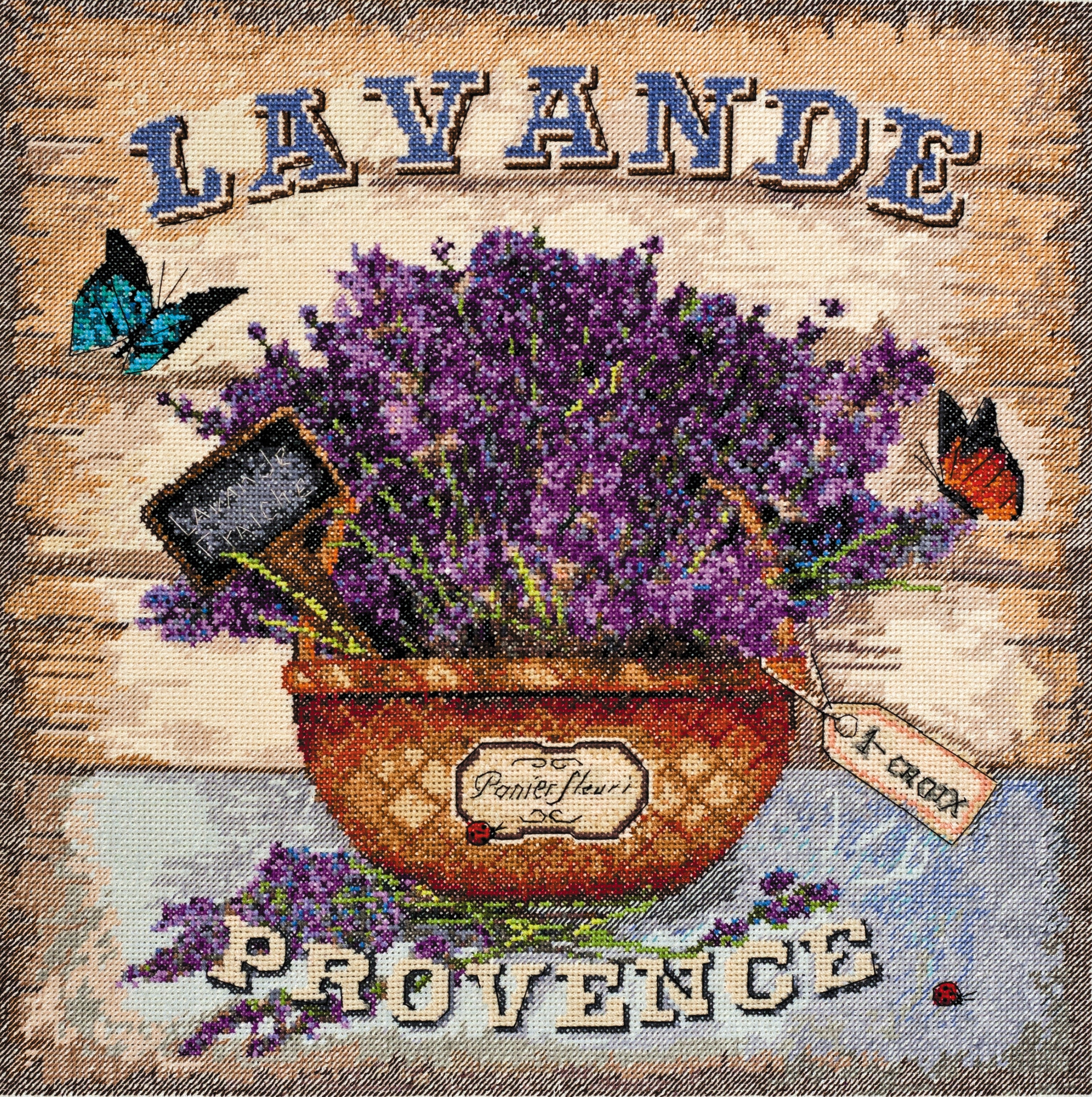Sada křížkového stehu "Melody of Provence" výšivka
