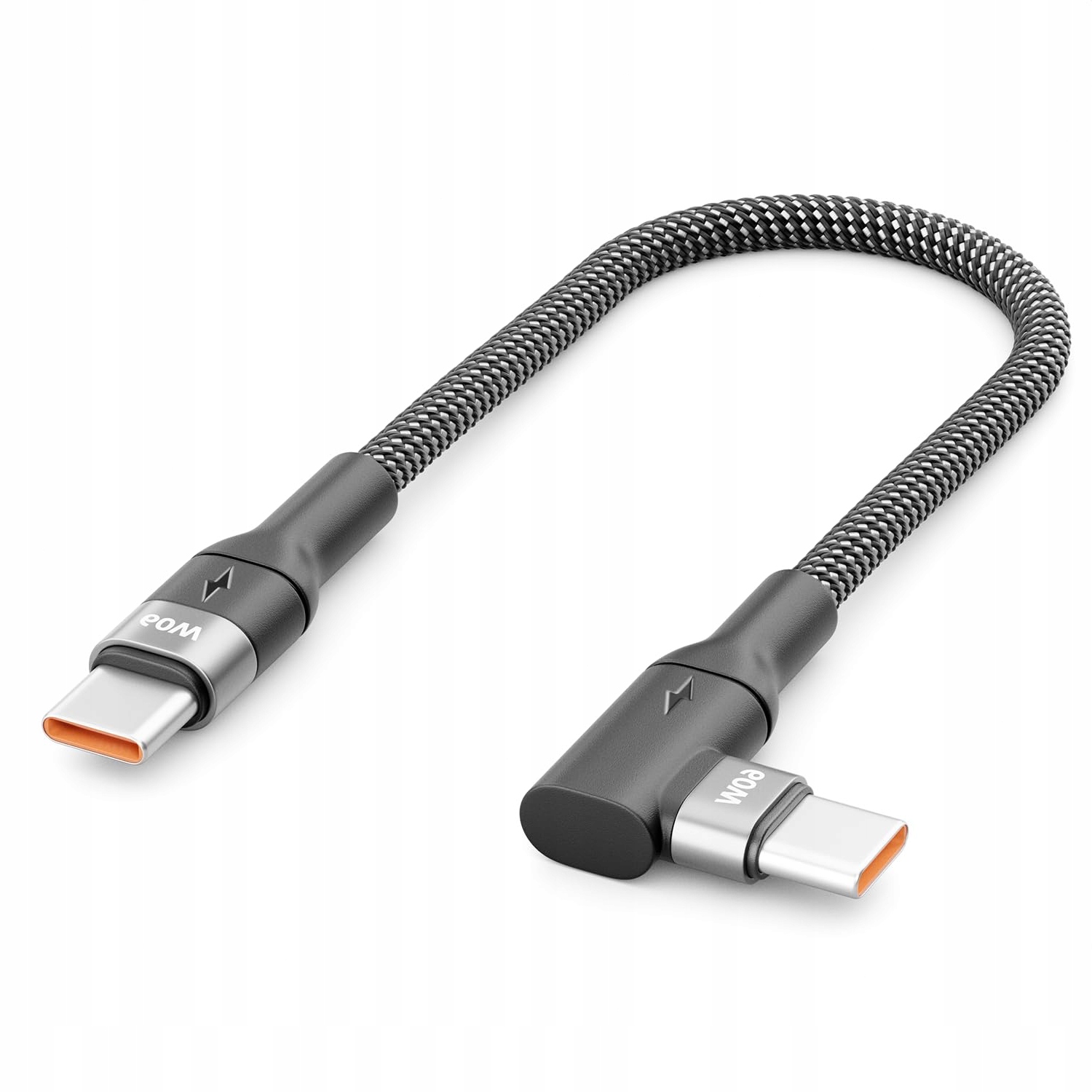 Kabel Usb C Kątowy 90 Stopni 0,15M Szybkie Ładowanie