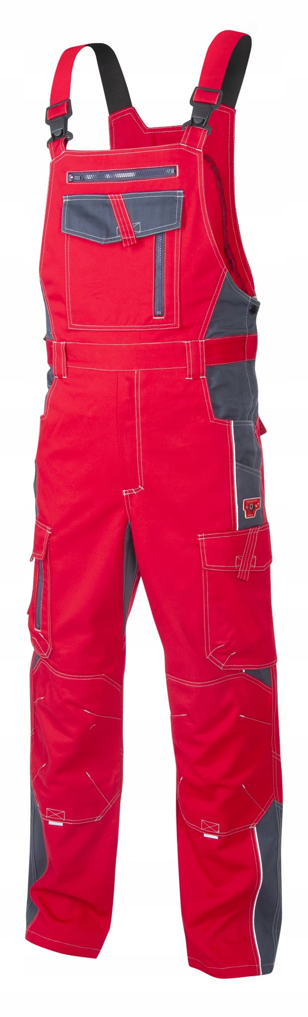 Робочі штани комбінезон VISION ARD червоний.58