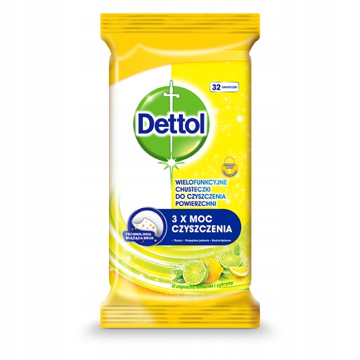 

Dettol Chusteczki Wielofunkcyjne Lime&Lemon 32