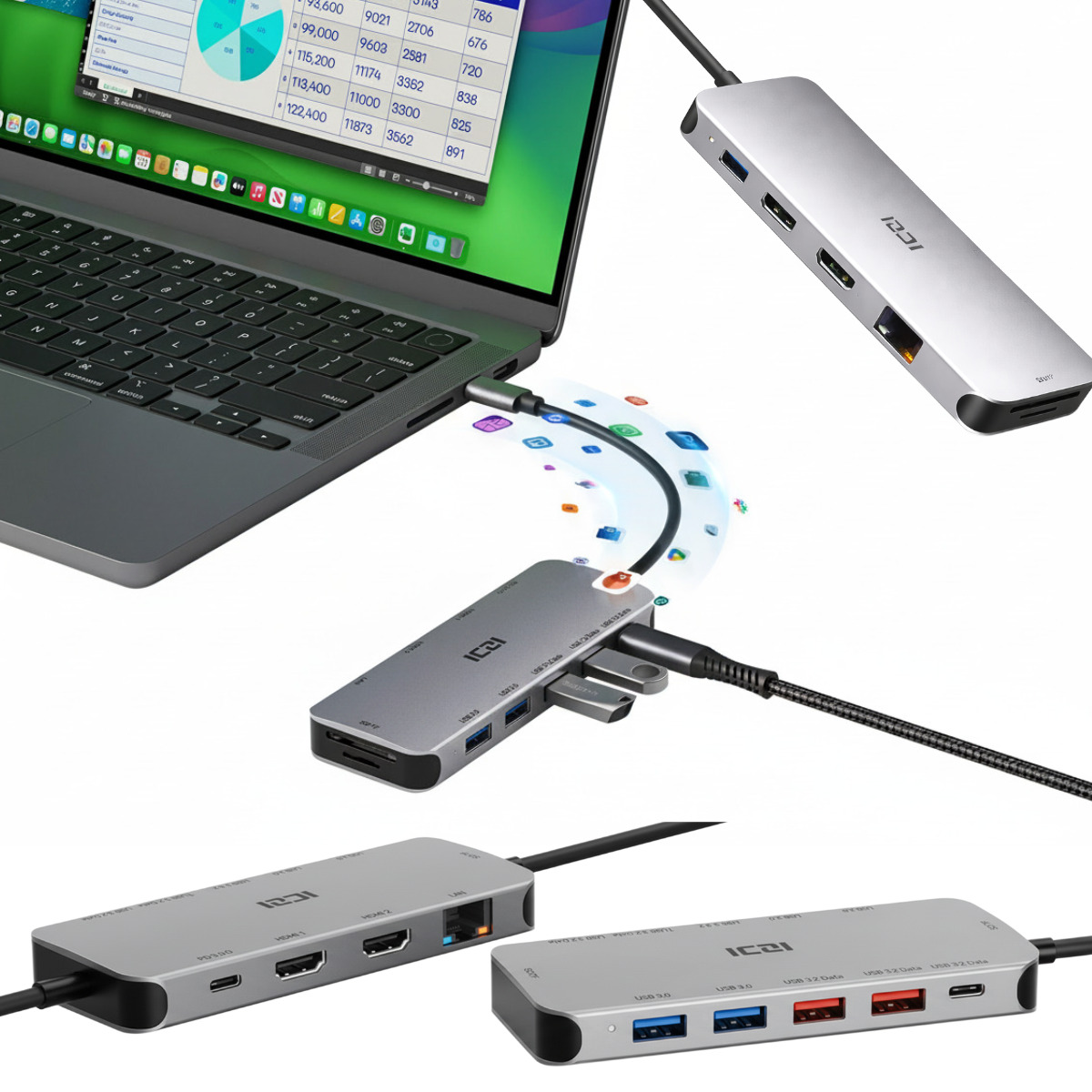 Stacja Baza Dokująca Do Laptopa Samsung Z Funkcją Ładowania Ładuje Usb-c