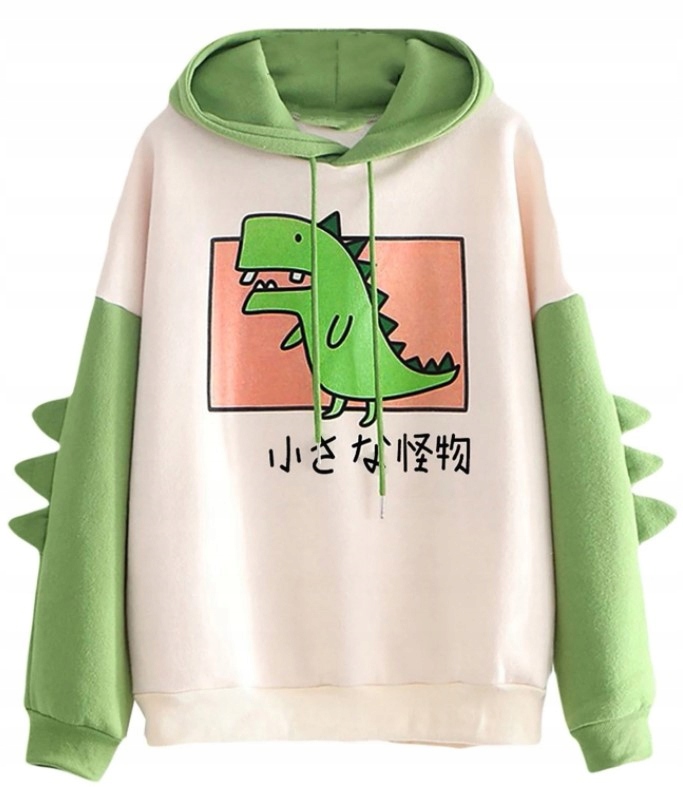 

Bluza Damska Z Kapturem Z Japońskim Dinozaurem XL
