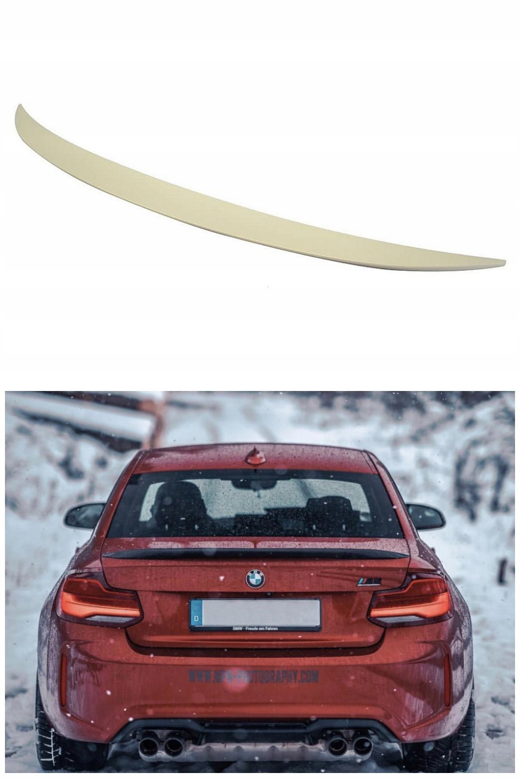 F22M2MPSUN - Спойлер Елерон задній BMW 2 F22 F87 M2 PERFORMANCE
