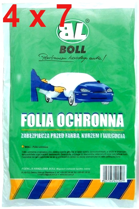 BOLL FOLIA 4 x 7 m ochronna WZMOCNIONA 108 Kod producenta 108ee
