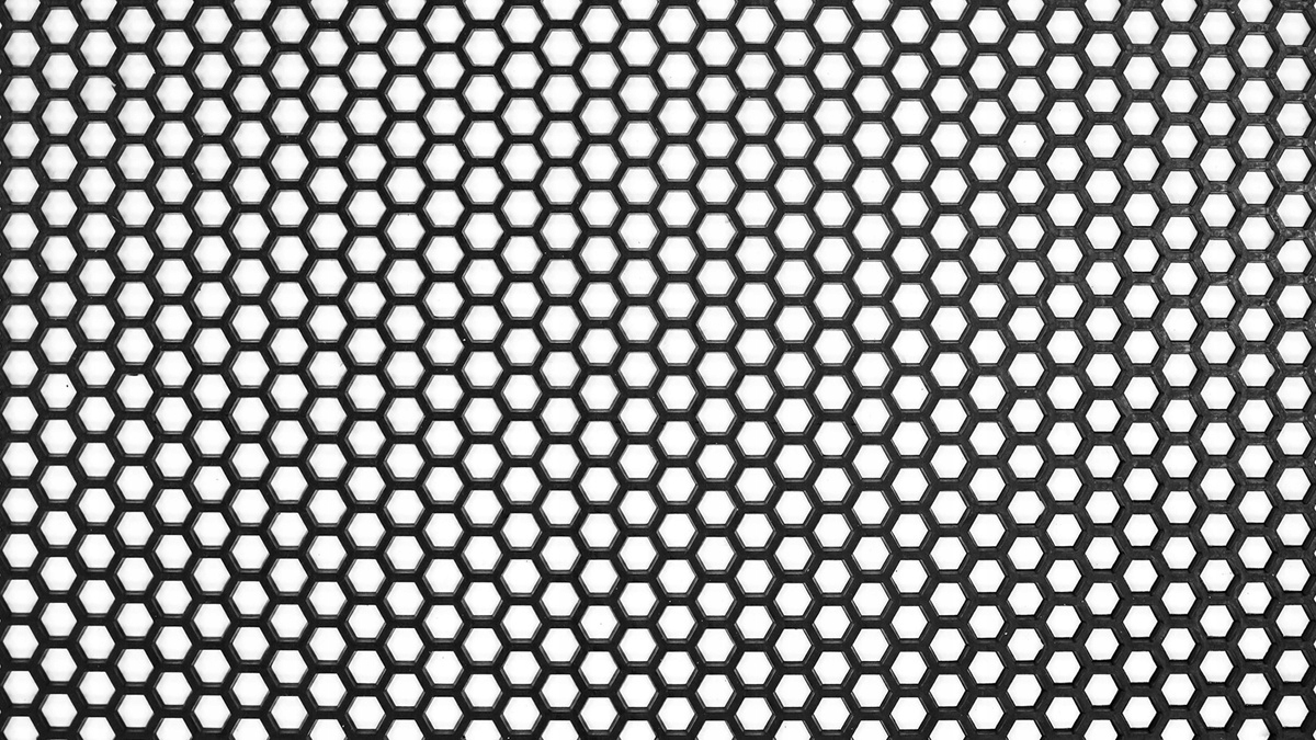 Siatka Abs Honey Comb Black 120*40cm 10x8mm