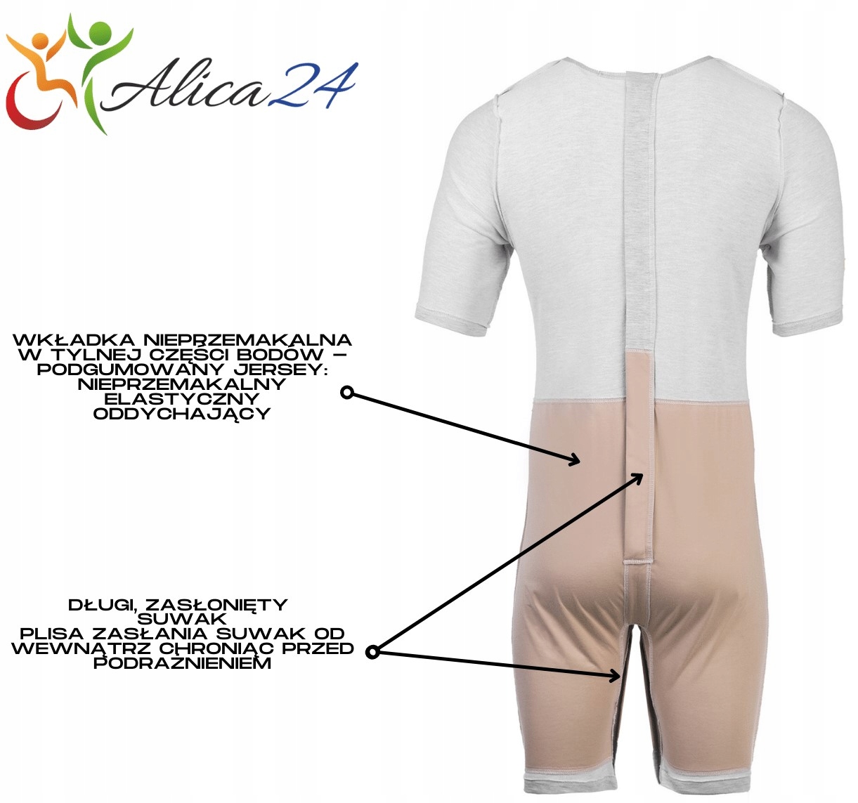 ŚPIOCHY DLA DOROSŁYCH Z WKŁADKĄ NIEPRZEMAKALNĄ TYŁ Marka inna