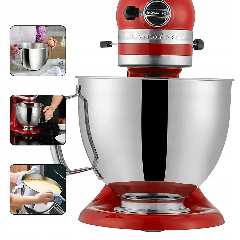 Miska Z Nerezové Oceli 304 Pro Mixéry Kitchenaid 5 L S Rukojetí