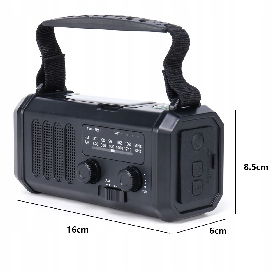 RADIO AWARYJNE 10000mAh SOLARNE POGODOWE AM FM SOS Z ŁADOWARKĄ USB KOMPAS Kod producenta Przenośne radio słoneczne
