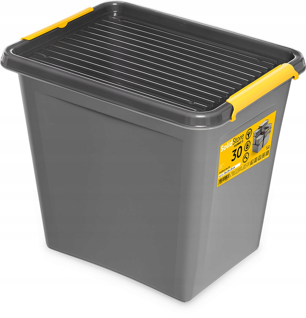 

Pojemnik pudło organizer plastikowy pokrywa 30l