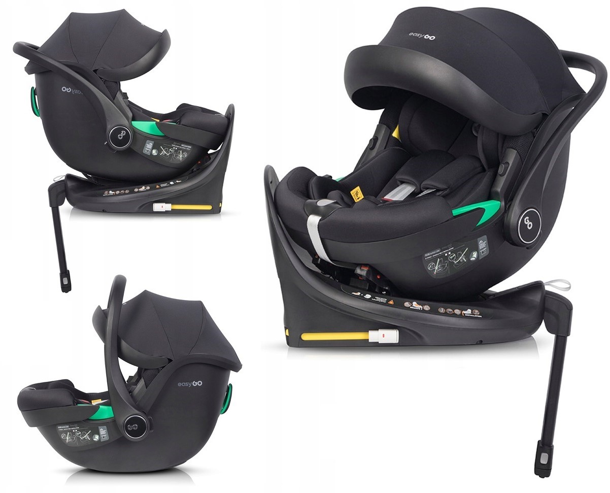 Fotelik Samochodowy Nosidełko Z Bazą Obrotową Isofix EasyGo Buz Pro I-Size