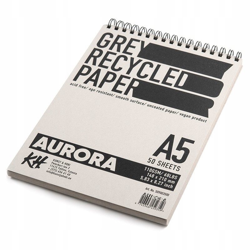 Szkicownik Aurora Recycled 110g/m2 A5