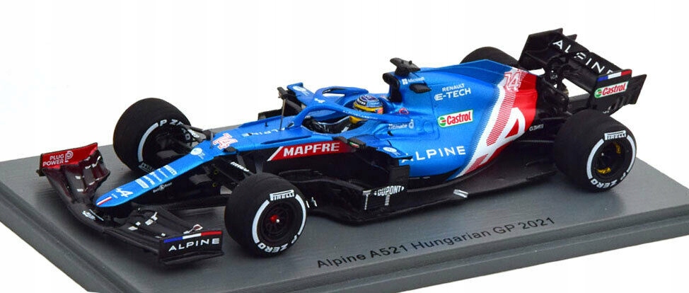 F1 Alpine A521 Alonso Hungarian Gp 2021 1/43 Spark