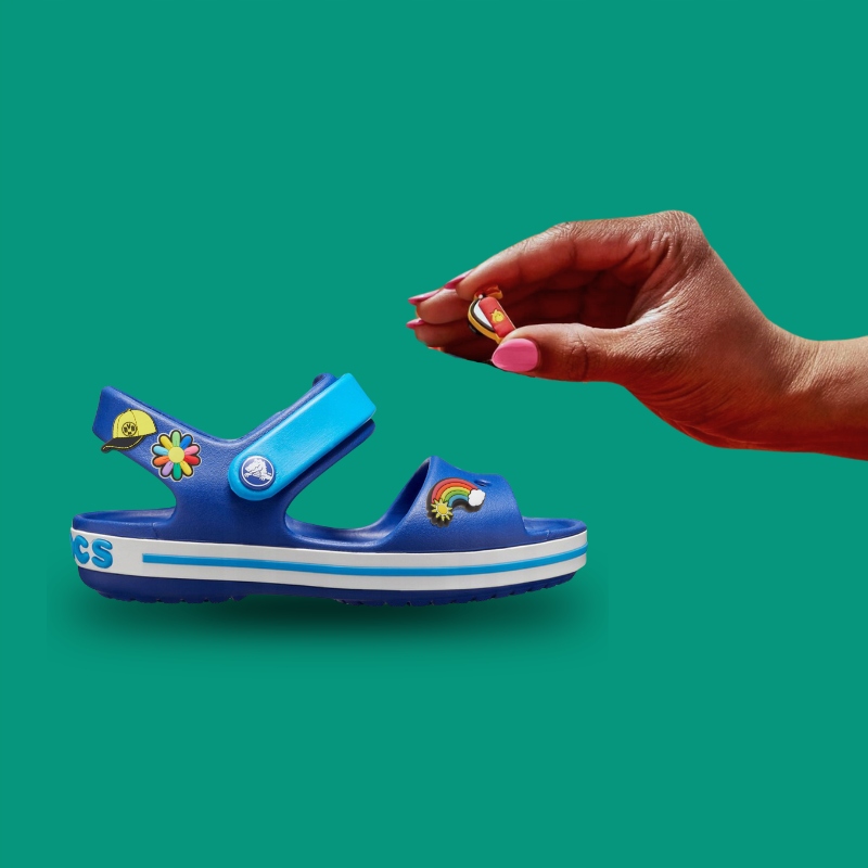 SANDAŁY DZIECIĘCE CROCS KLAPKI CROCBAND SANDAŁKI KROKS NA RZEPY r. 27-28 Materiał guma