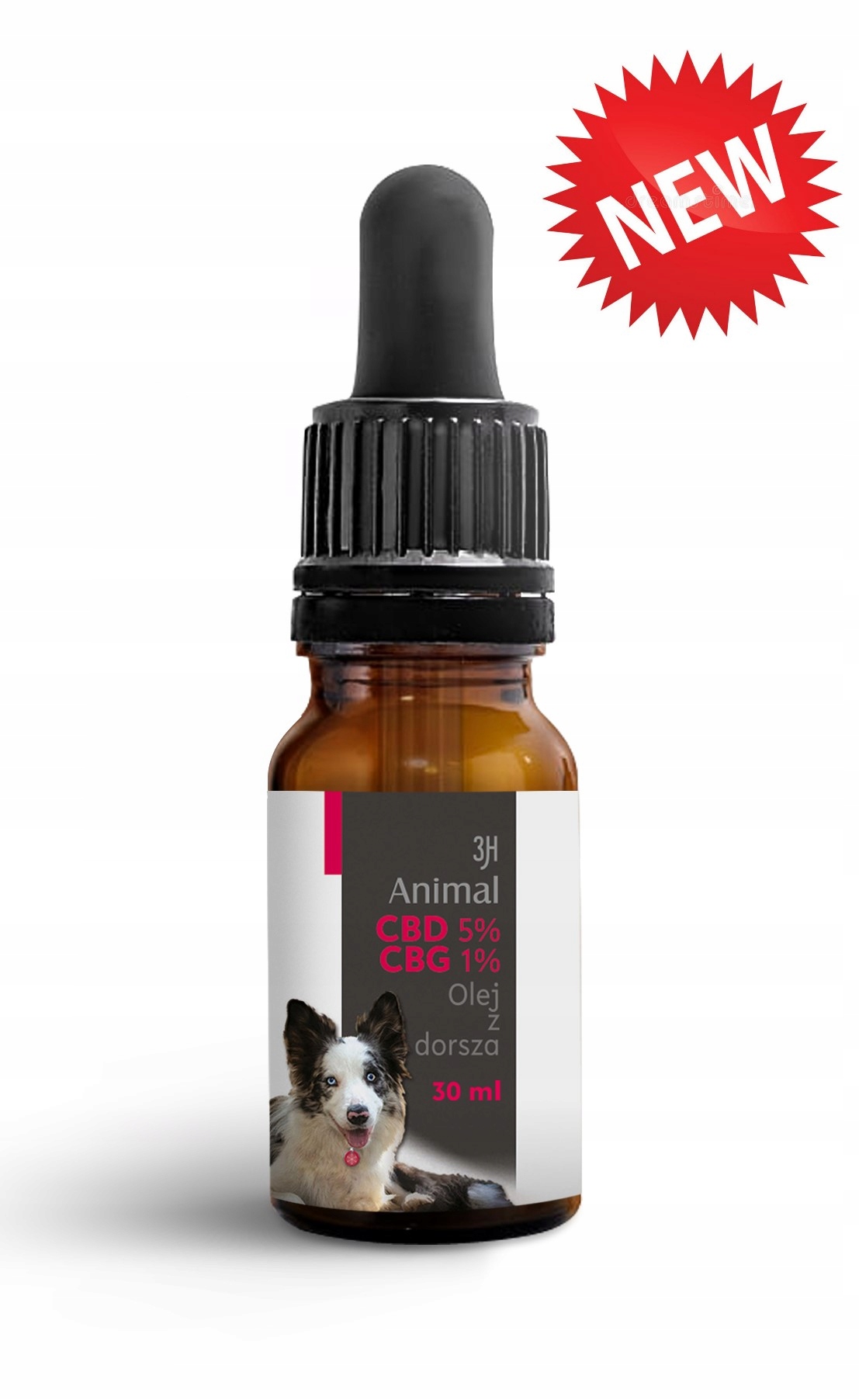 Levně CBD5%+CBG1% Konopný Olej Pro Psy Koček 30ml