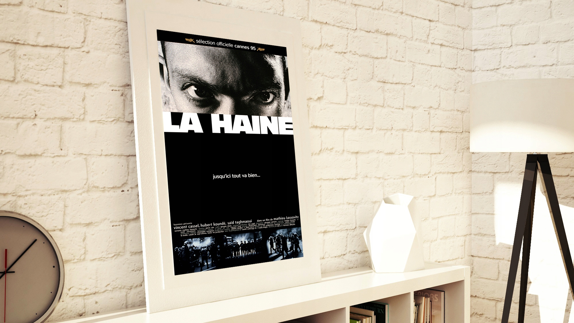 Plakat La Haine Nienawiść Vincent Cassel Nazwa Plakat