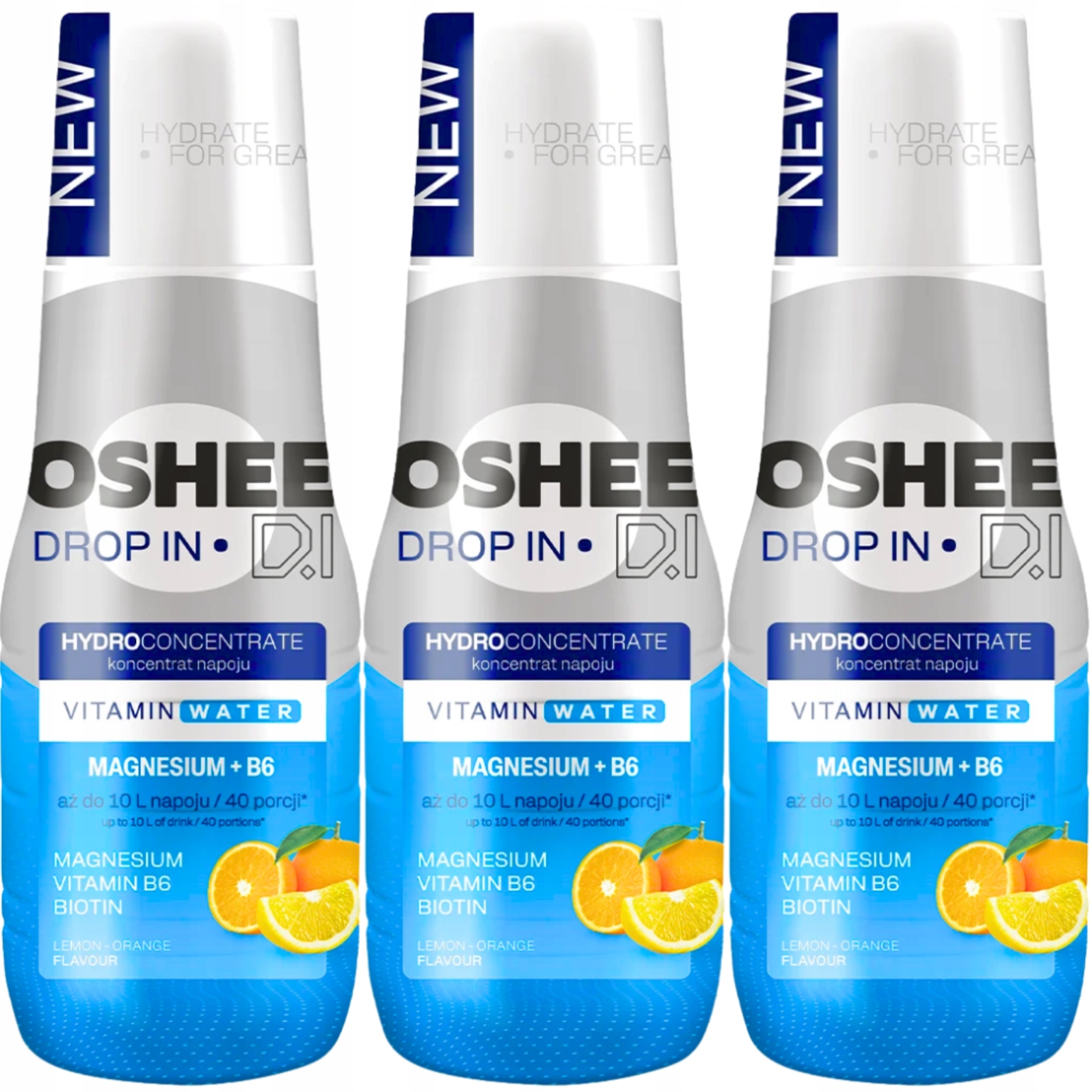 Levně Oshee Drop koncentrát pro sodastream citron pomeranč 500 ml x 3 kusy