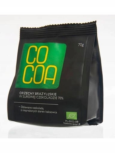 2x Cocoa Brazilské ořechy v raw čokoládě Bio 70 g