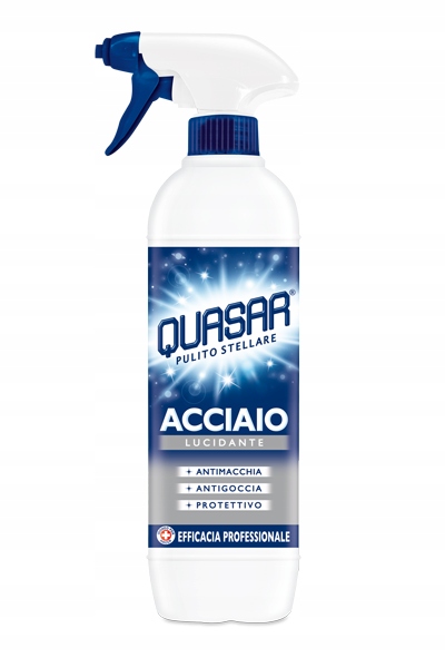 Levně 4X Sprej na čištění kovů a nerezové oceli Acciaio 580 ml Quasar