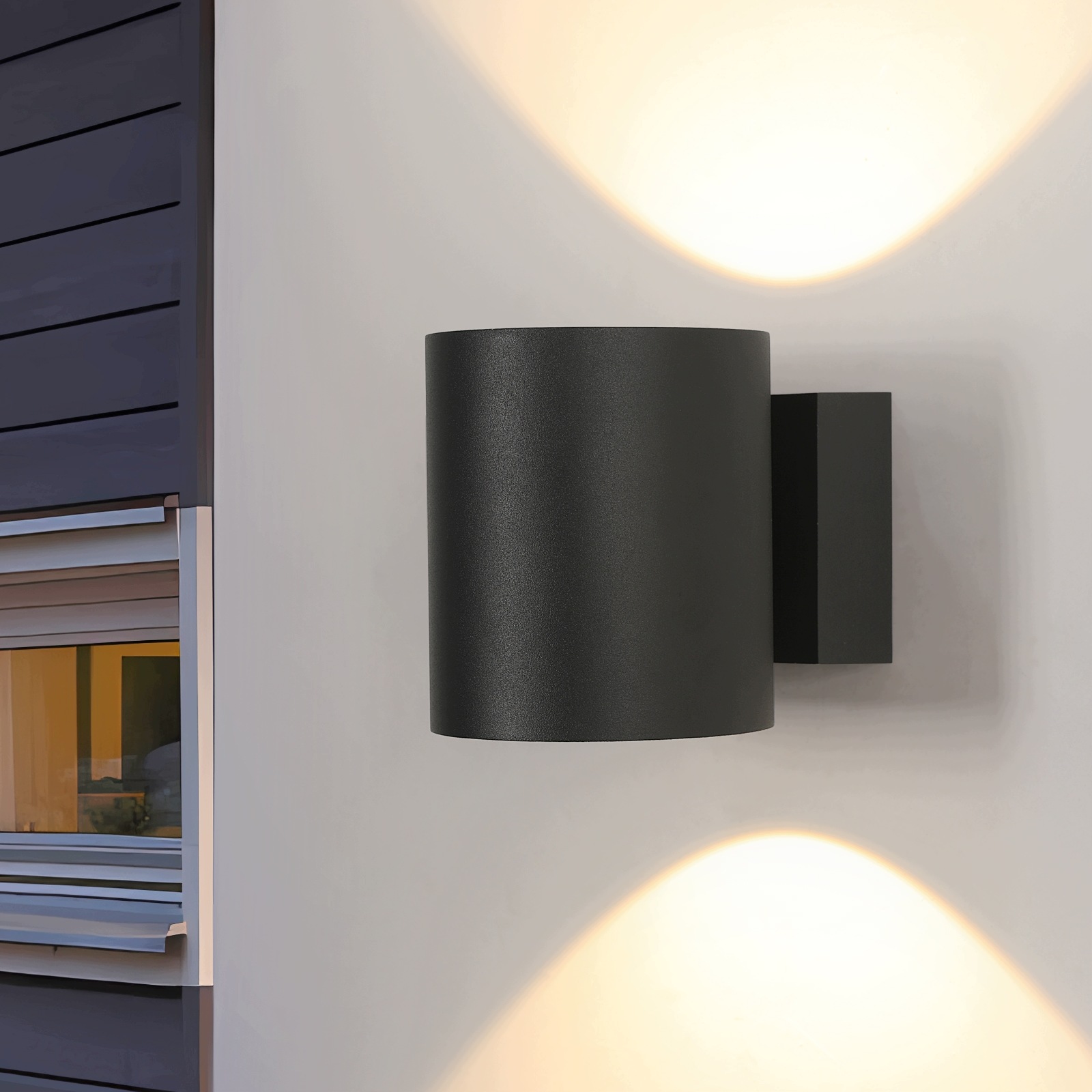 Venkovní Led nástěnné svítidlo moderní černé 14W 3000K IP65
