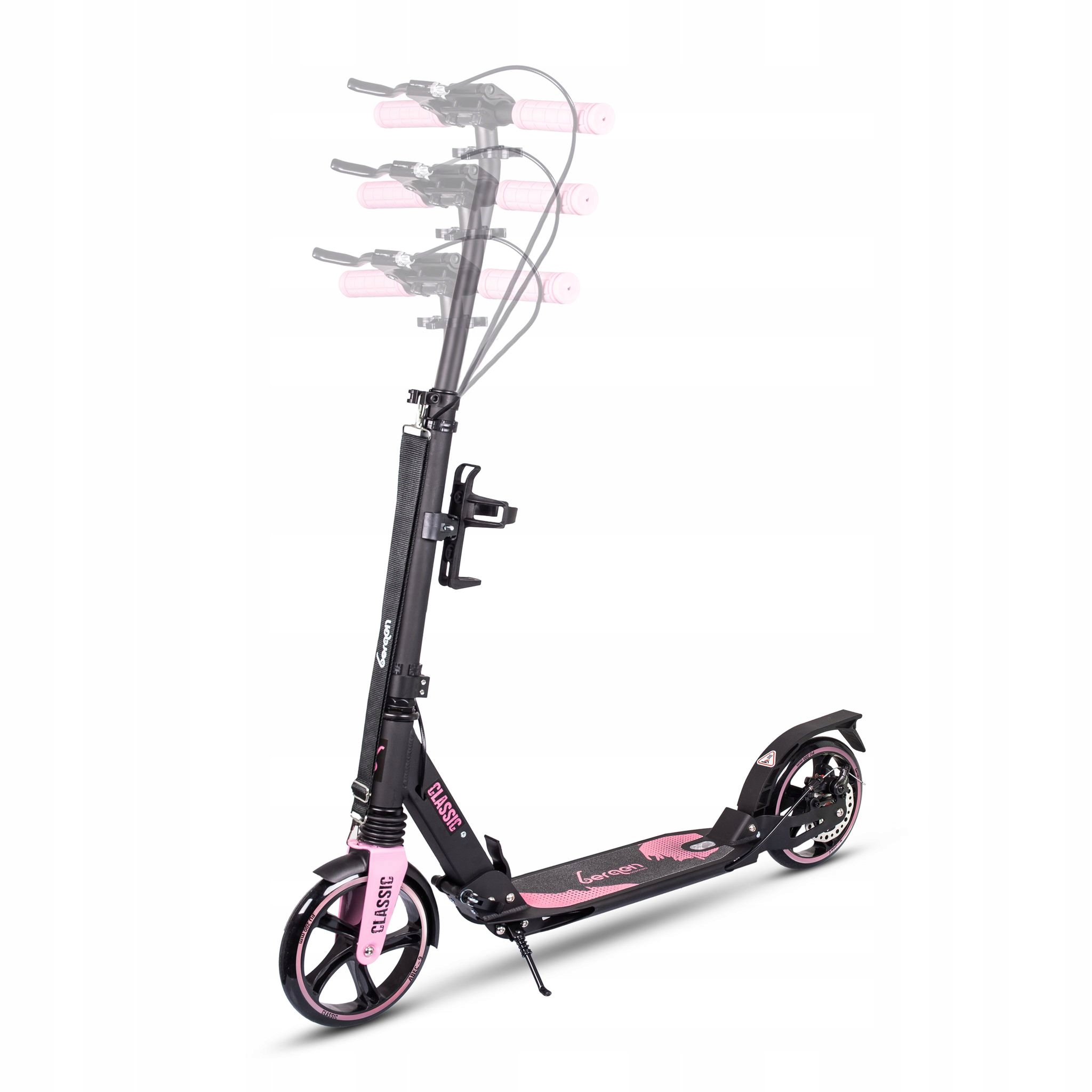 HULAJNOGA BERGEN CLASSIC Z HAMULCEM TARCZOWYM Długość podestu 34 cm