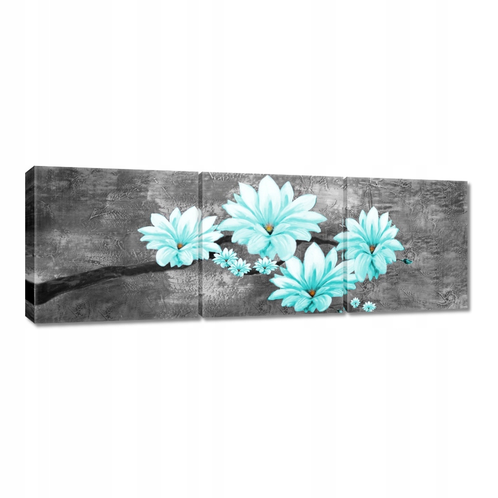 

Obrazy 120x40 Turkusowe magnolie