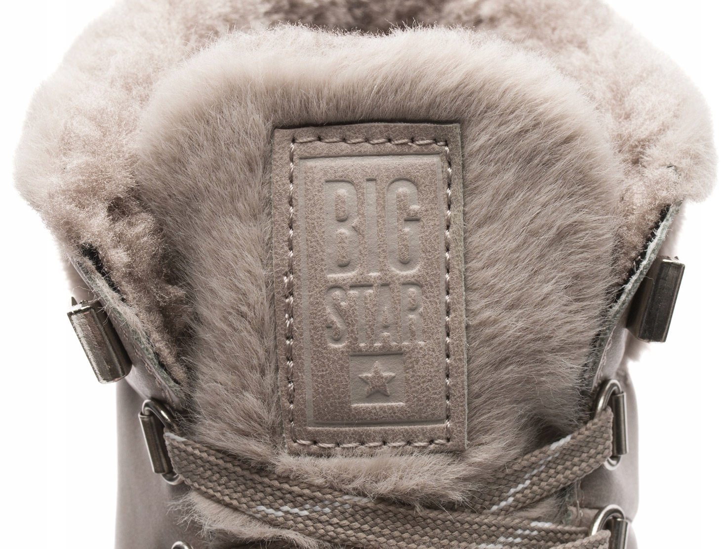 BIG STAR DAMSKIE BUTY TRAPERY ŚNIEGOWCE OCIEPLANE FUTERKIEM BEŻ r. 41 Kolor beżowy