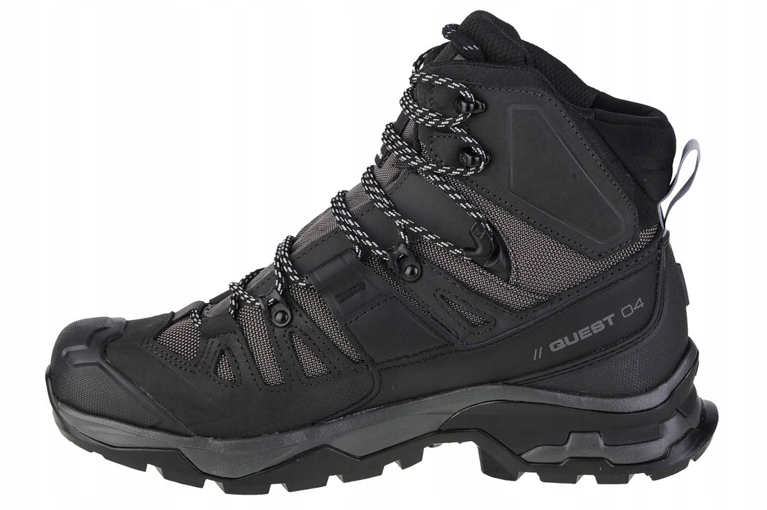 Salomon Quest 4 Gtx ~47 1/3~ Pánské Trekové Boty Nubuk Černá