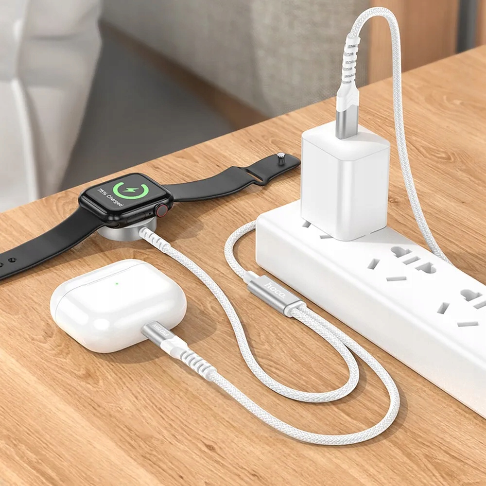 ładowarka indukcyjna 2w1 Typ C do Apple Watch + kabel Marka Hoco