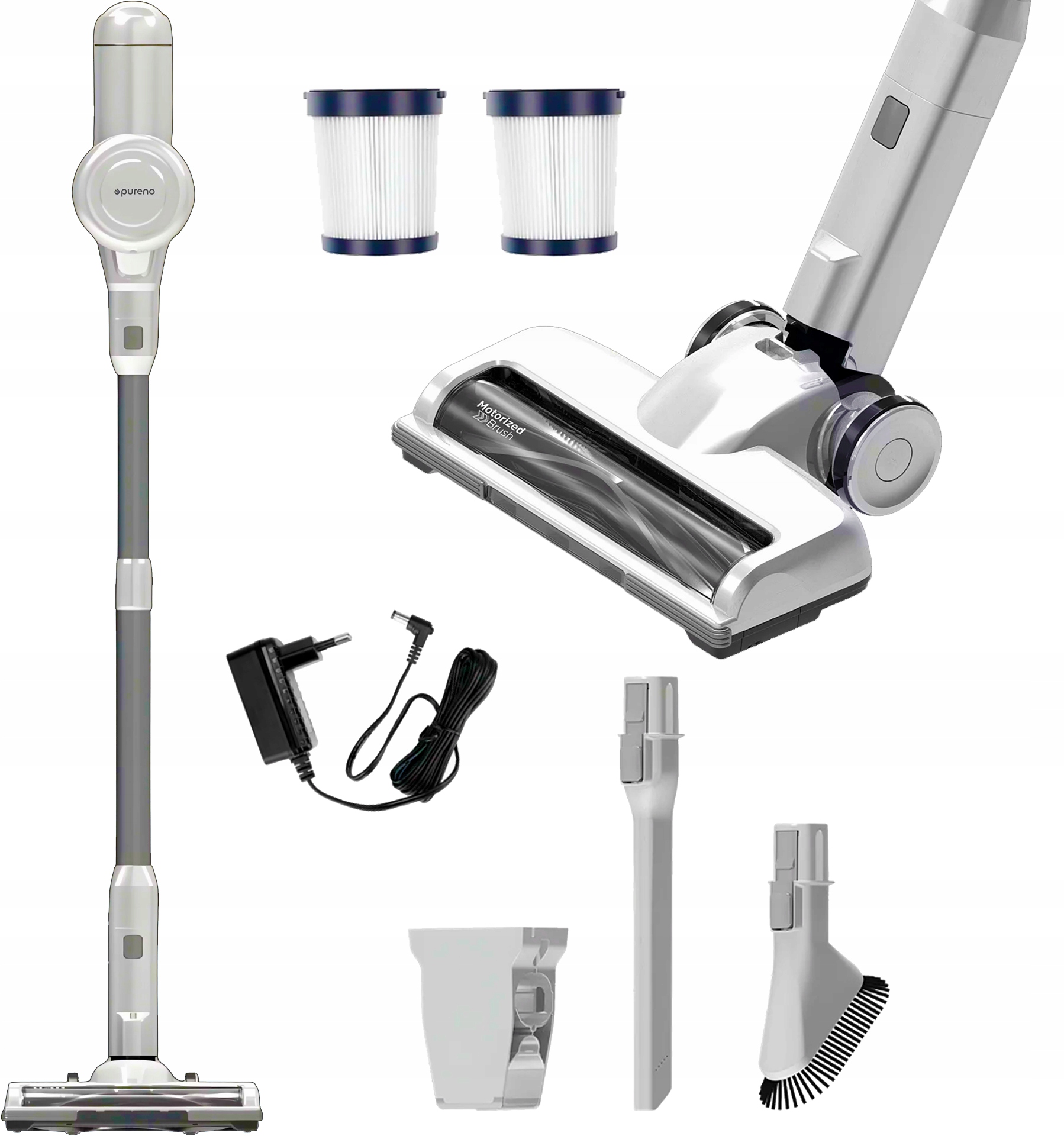 Tyčový Vysavač Bezdrátový Vysavač Technisat Pureno V200 250W Hepa Led