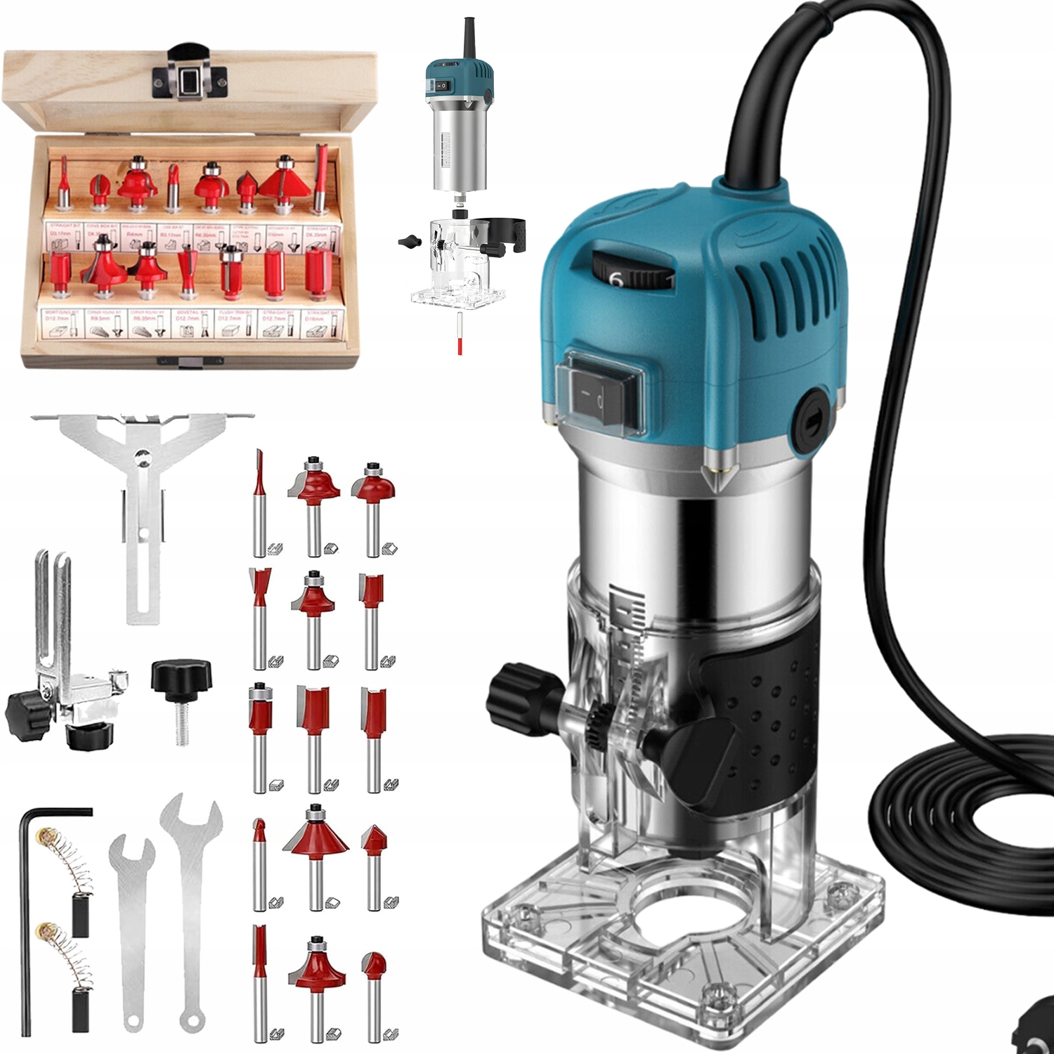 horní frézka s kovovým tělem, Diy nástroj na ořezávání