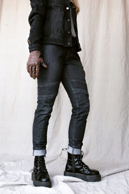 SPODNIE JEANS BROGER OHIO LADY WASHED BLACK [Rozmiar: D30/30] Materiał jeans