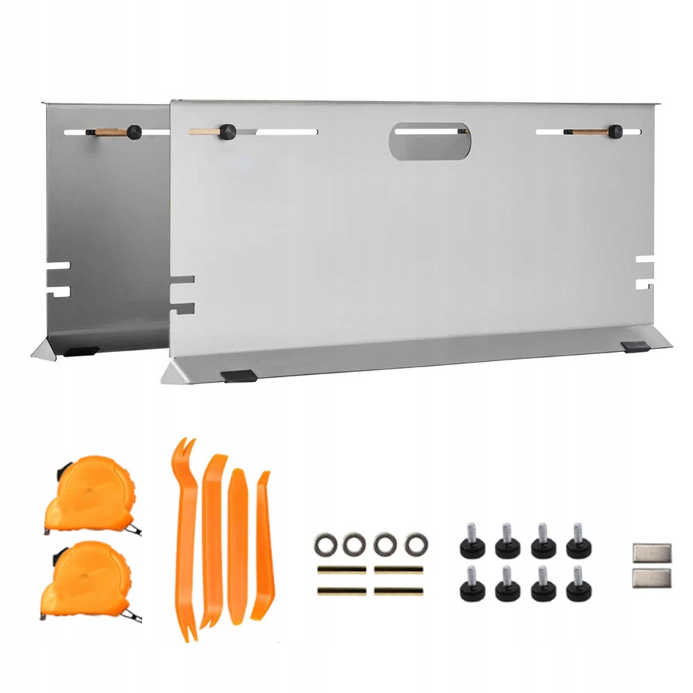 Nástroj pro nastavení geometrie kol, čelní desky, měřicí pásky