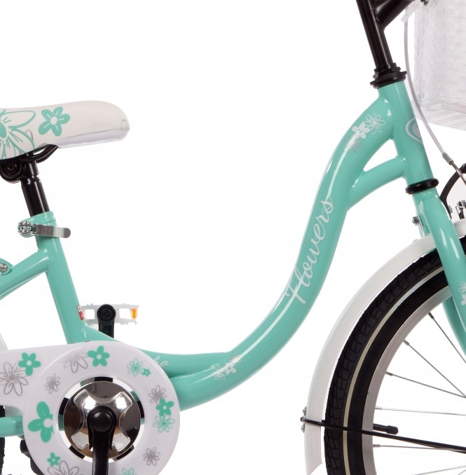 POLSKI ROWER 20 FLOWERS ROWEREK DLA DZIEWCZYNKI Rozmiar ramy 11 cali