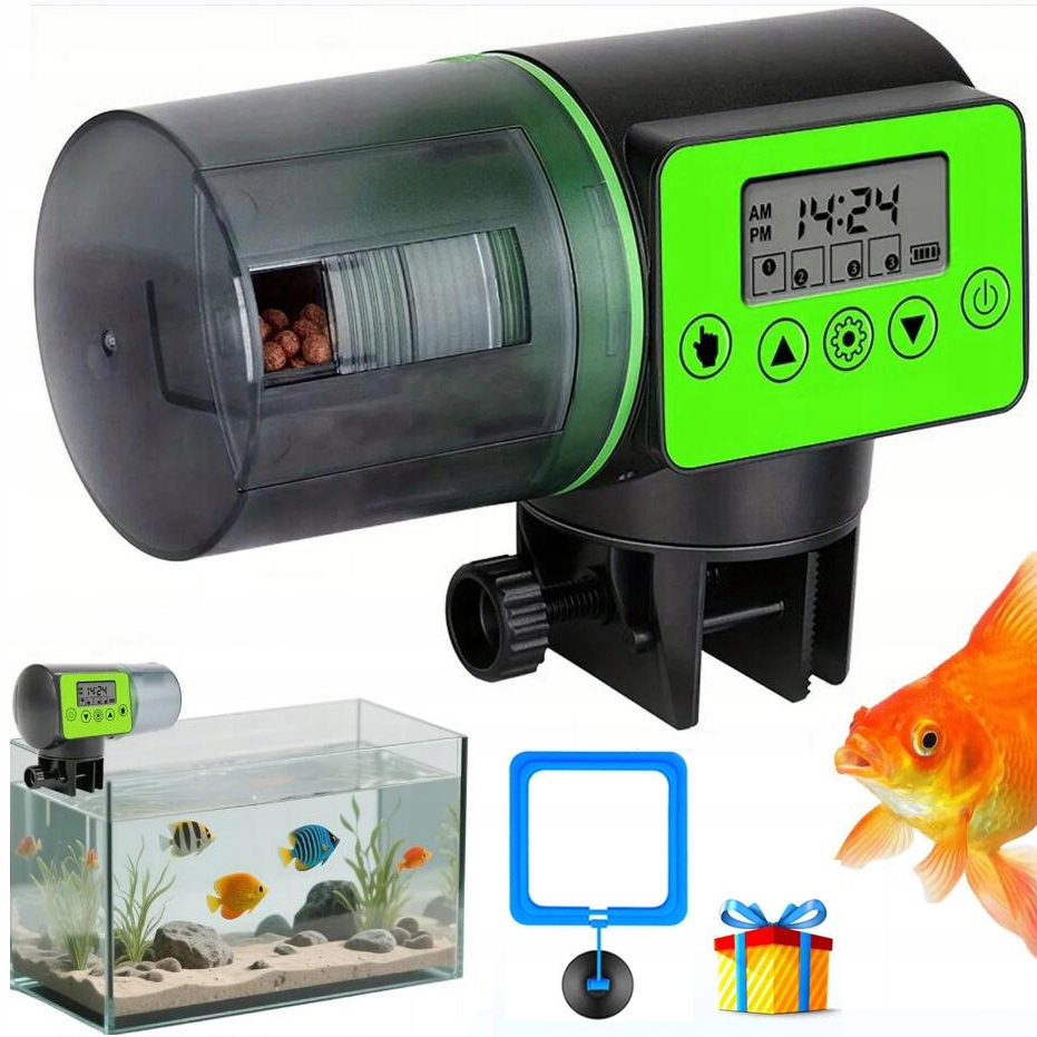 Levně Automatické Krmítko Pro Akvária, Nastavitelné, Krmení Akvarijních Ryb