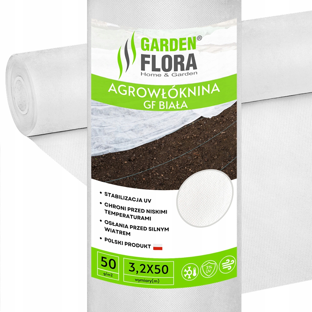 

Agrowłóknina Biała 3,2x50m 50g Zimowa, Jesienna