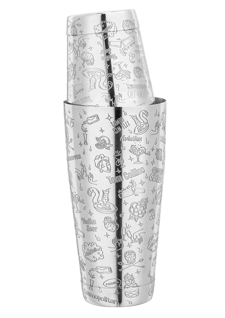 

Shaker Tin Tin Collabo z kubkiem metalowym komplet