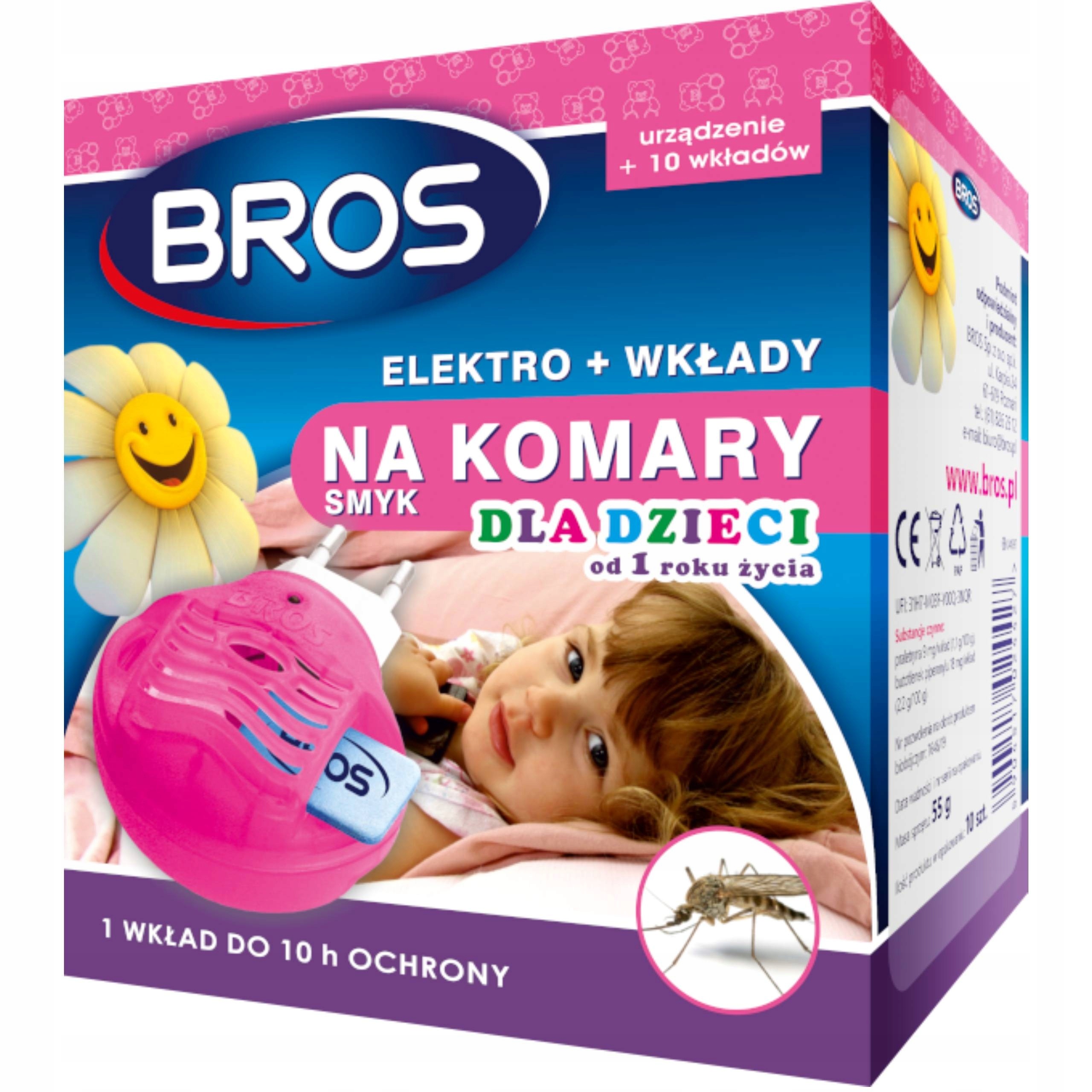 

Bros Elektro 10 wkładów na komary Smyk