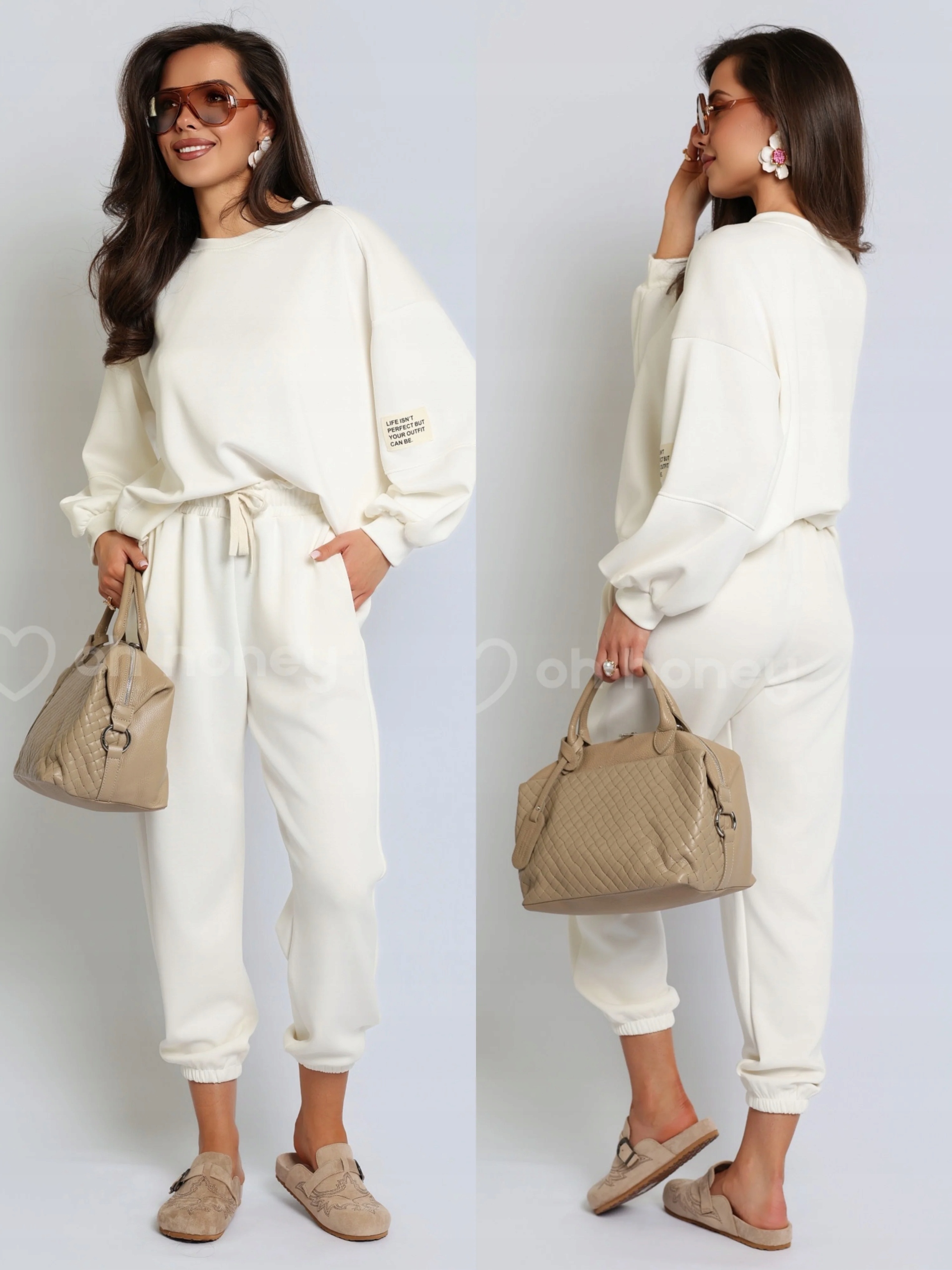 Tepláková Souprava s viskózou Bílý Butter