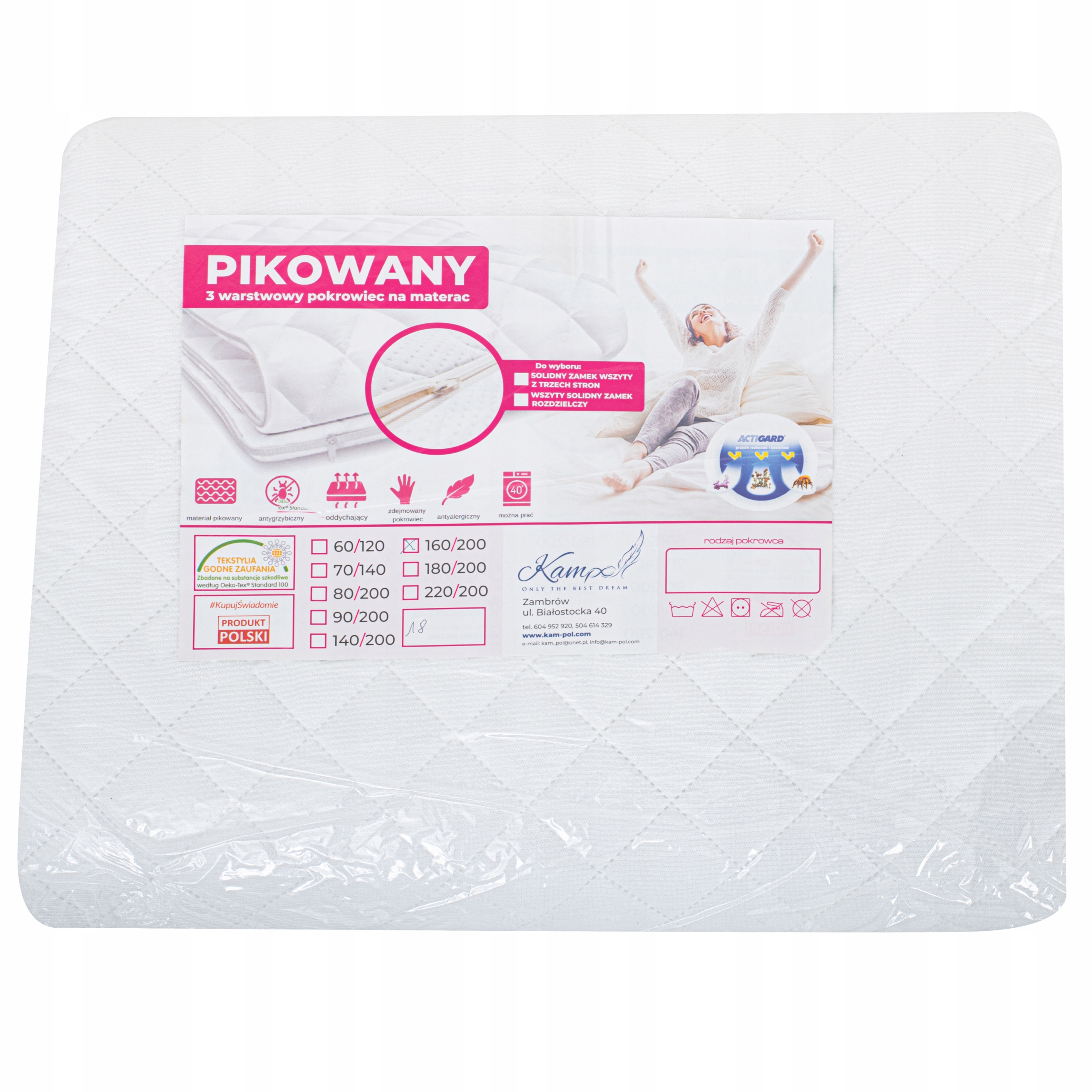 

Pokrowiec na materac 140x200 Gruby Pikowany