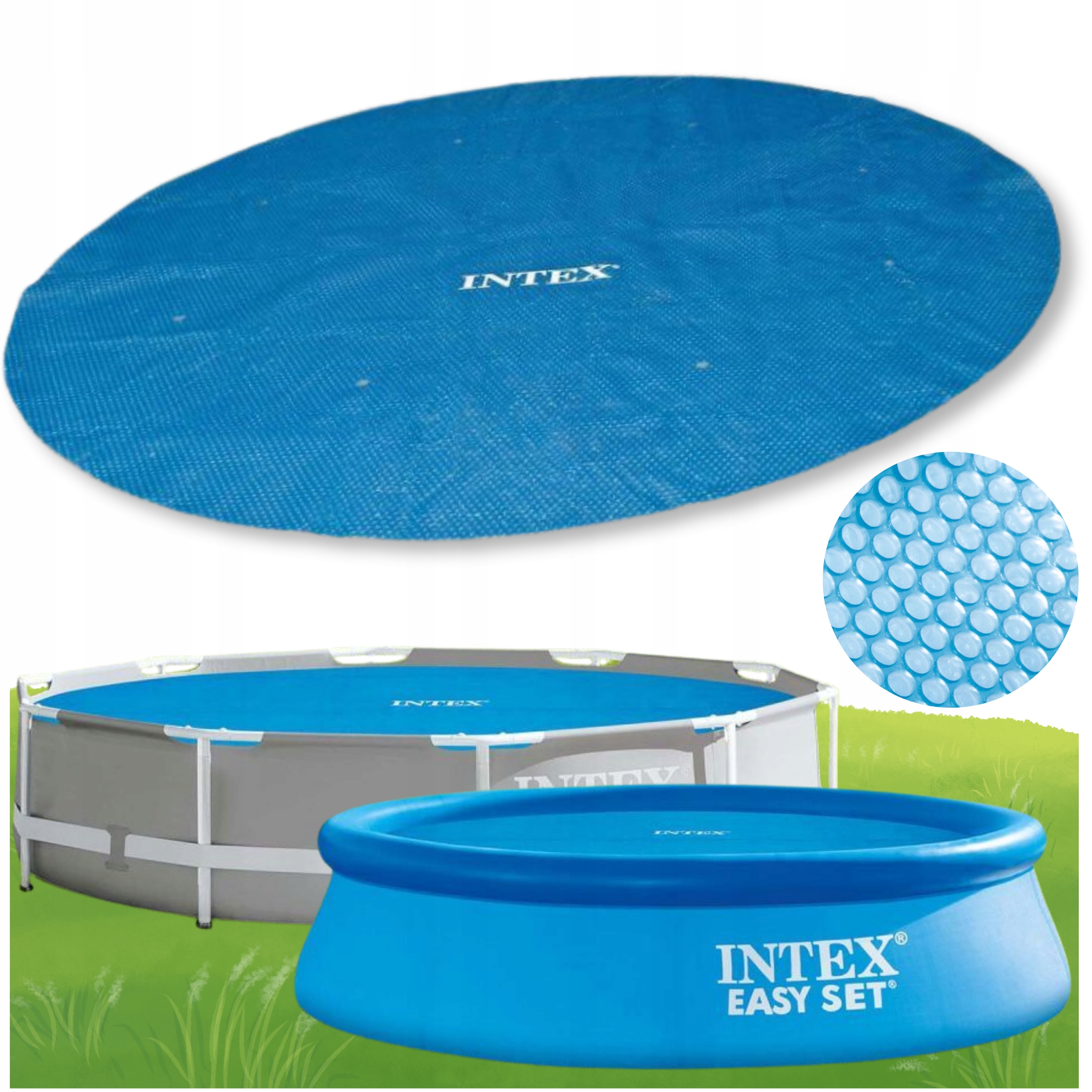 Pokrywa Na Basen 457 Solarna Intex Grzewcza Mata Osłona Basenowa Osłona