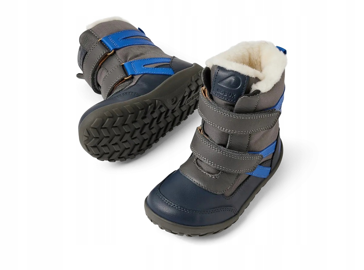 Buty zimowe Bobux Alpha Barefoot Oro Navy (wodoodporne, wełna merino) 25