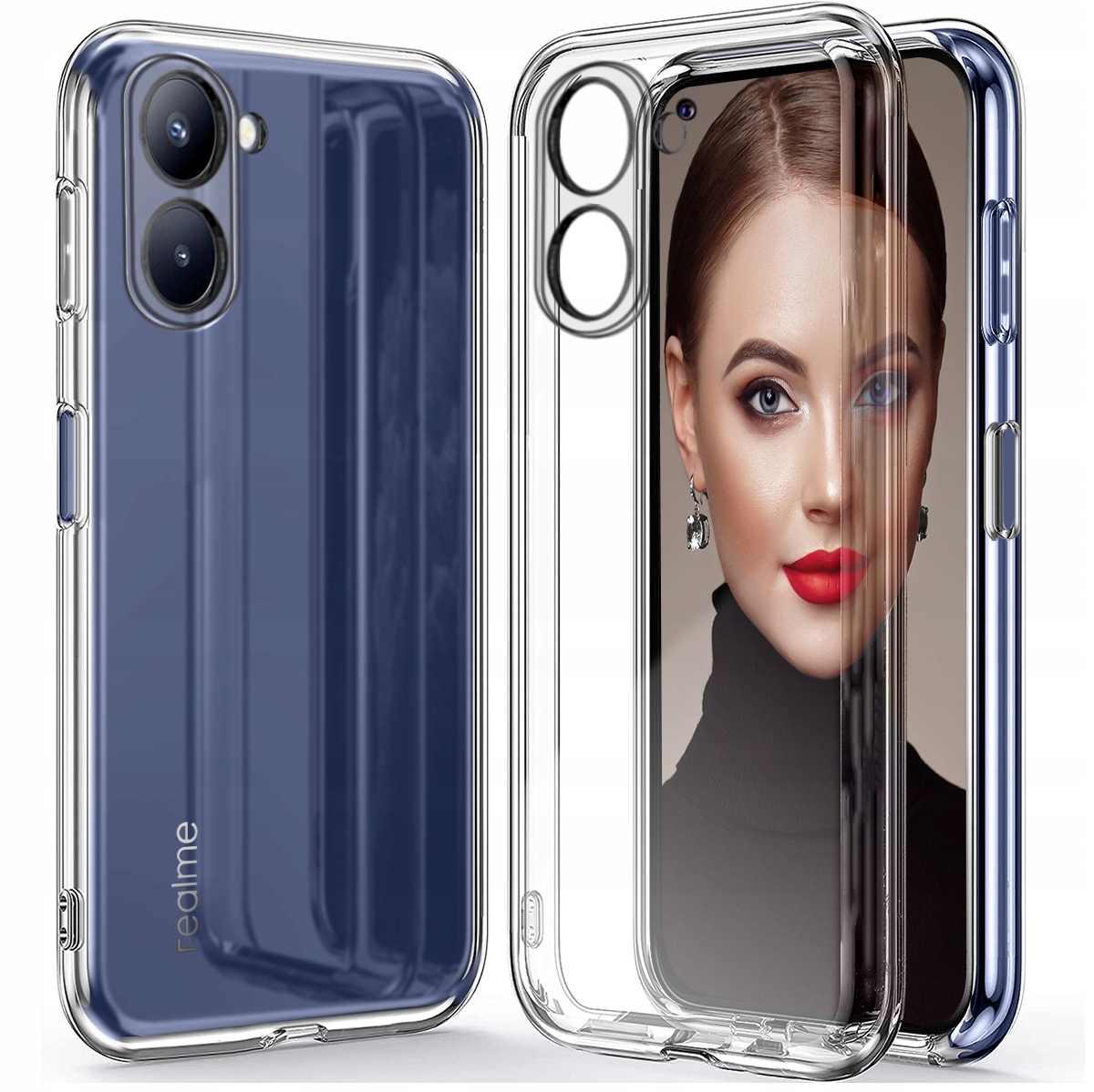 

Etui do Realme 10 4G Silicone Case Szkło 9H